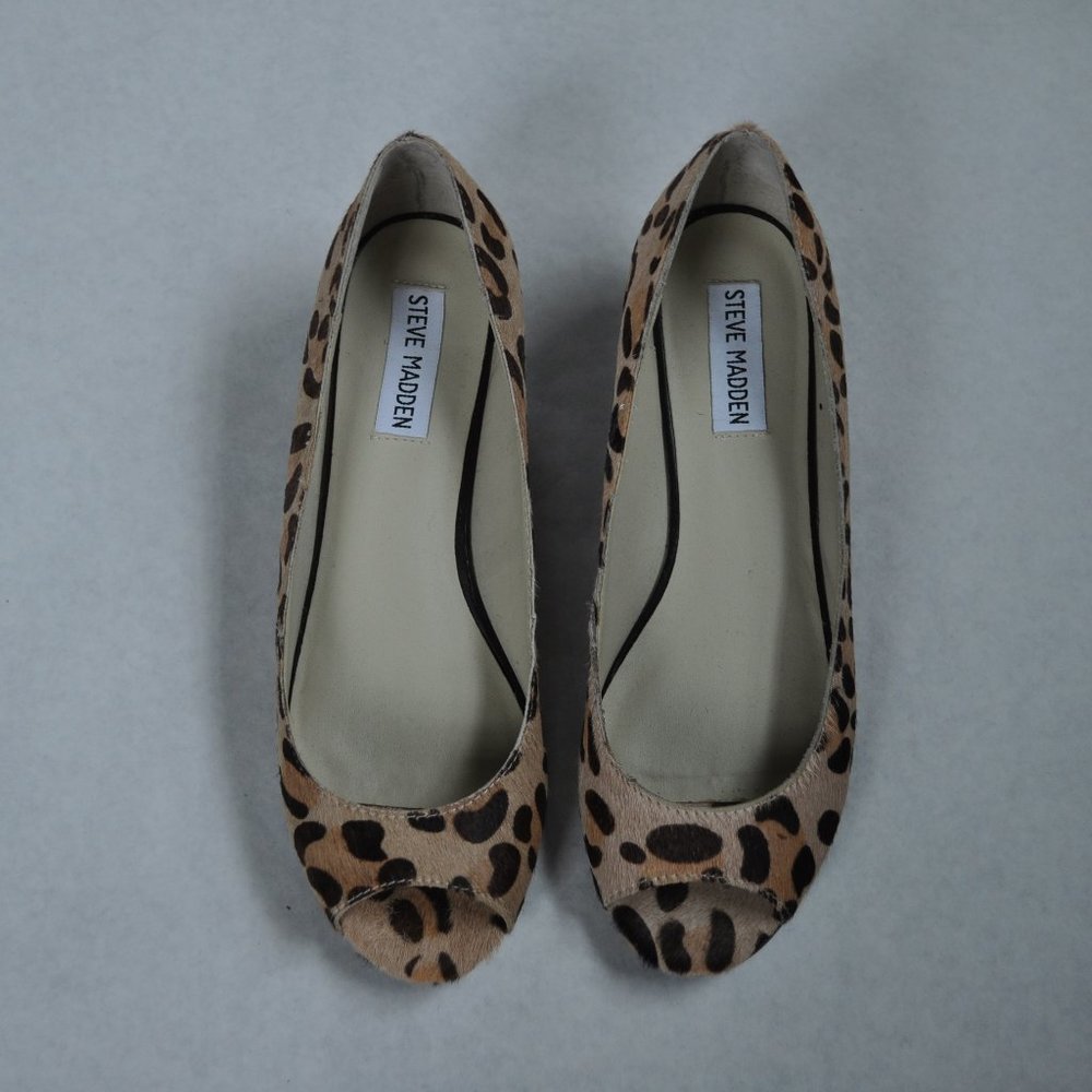 Leopard Open Toe Shoe